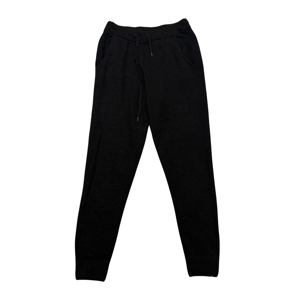 Grana Mongolian Cashmere Jogger Pants Women’s XS Black Knit Loungewear